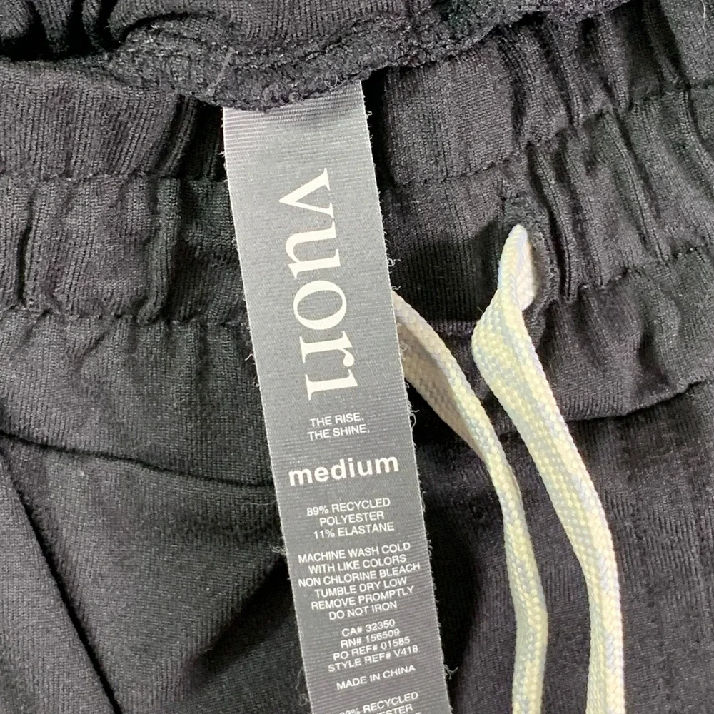 Vuori Ponto Performance Sweatpants Men Medium Black Stretch Athleisure V418 - Picture 2 of 9